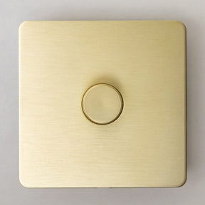Foundry Series Knurled Toggle Switches and Sockets – Satin Brass - Brass bee