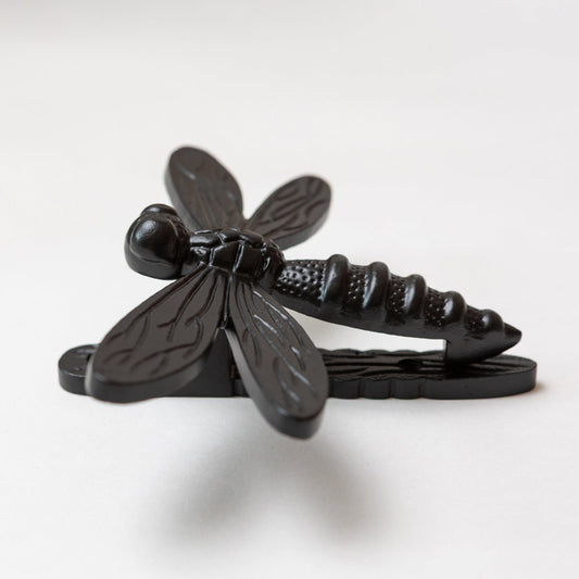 Brass Dragonfly Door Knocker - Black Finish - Brass bee