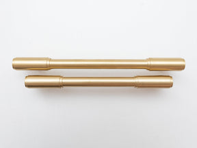 Solid Brass Kitchen Pull Handles with Round Ends - Brass bee