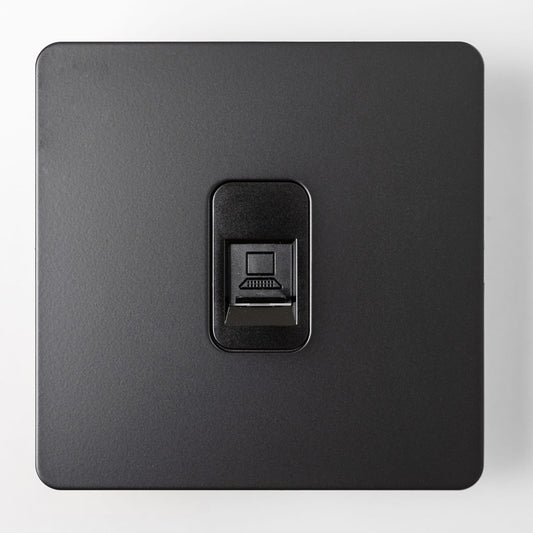 RJ45 Internet Outlet – Black