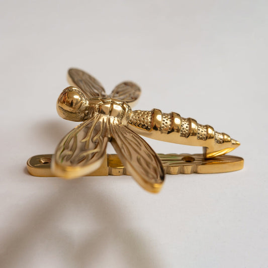 Brass Dragonfly Door Knocker - Brass Finish - Brass bee