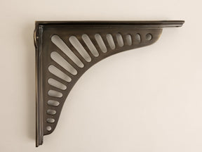 Antique Brass Sunrise Shelf Brackets - Heavy Duty Solid Brass - Brass bee