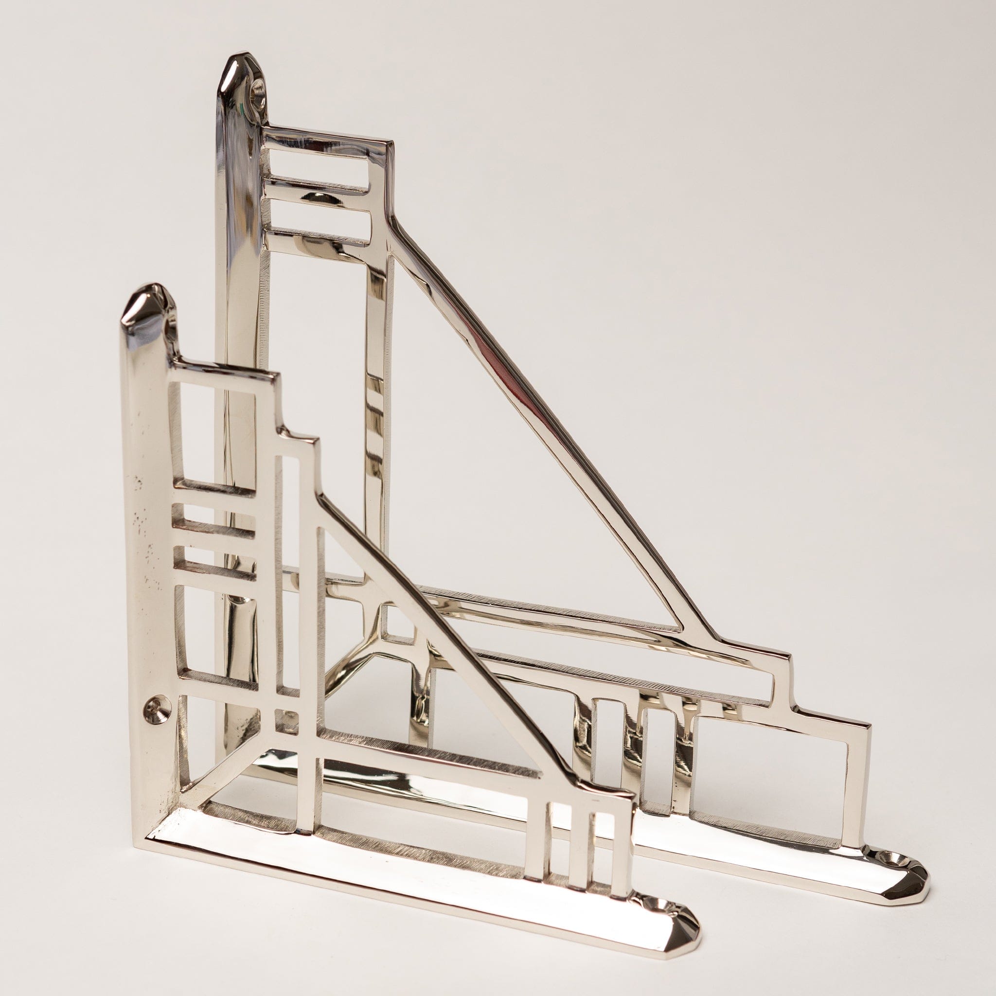 Solid Brass Camden Shelf Brackets | Nickel | Brass Bee