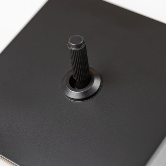 Matte Black Switches and Sockets - Straight Knurled Design