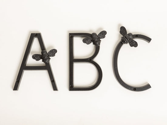 Brass bee Premium House Letters with Bee - 5 Inch - Brass bee