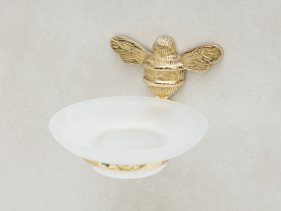 Brass bee Soap dish with Bee - Brass bee