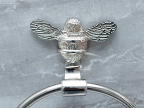 Brass bee Towel Ring with Bee - Brass bee