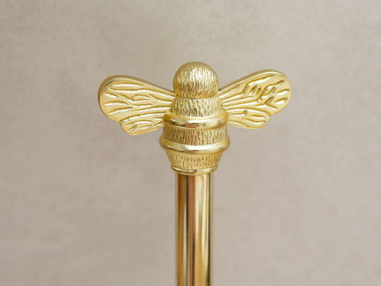 Brass bee Toilet Roll stand with 3 bee - Brass bee