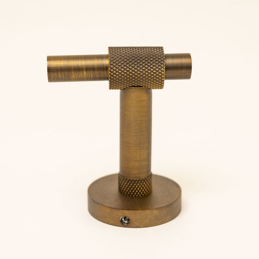 Antique Brass Finish Knurled Bathroom Accessory Range