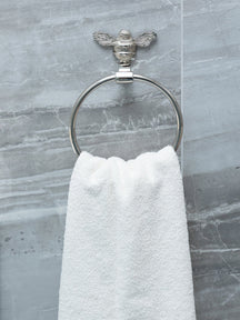 Brass bee Towel Ring with Bee - Brass bee