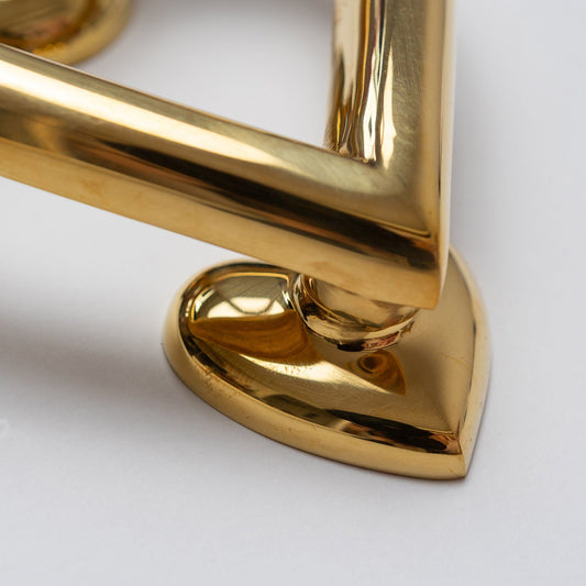 Brass Love Heart Door Knocker - Brass Finish - Brass bee