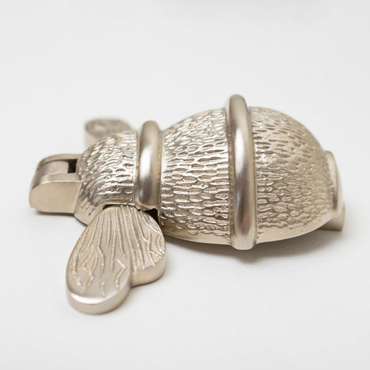 Brass Bumble Bee Door Knocker - Satin Finish - Brass bee