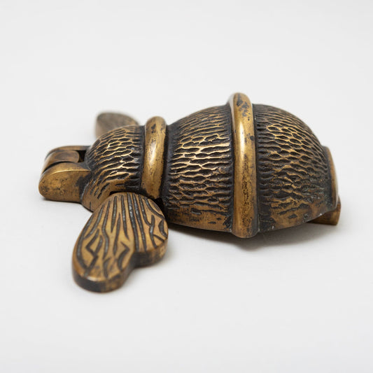 Brass Bumble Bee Door Knocker - Heritage Finish
