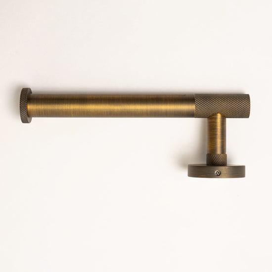 Antique Brass Finish Knurled Bathroom Accessory Range - Brass bee