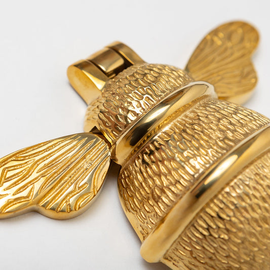 Brass Bumble Bee Door Knocker - Brass Finish