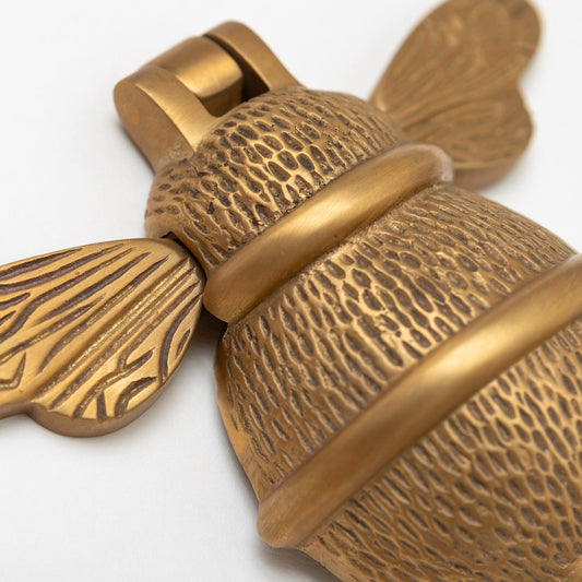 Brass Bumble Bee Door Knocker - Bronze Finish