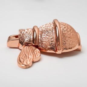 Brass Bumble Bee Door Knocker - Rose Gold Finish - Brass bee