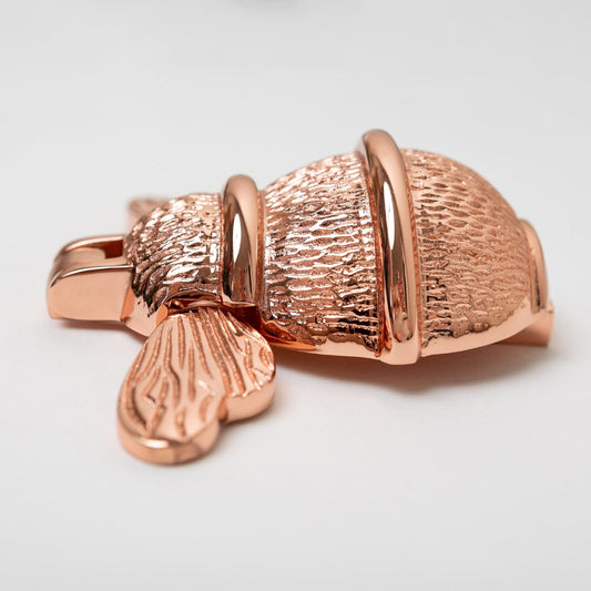 Brass Bumble Bee Door Knocker - Rose Gold Finish