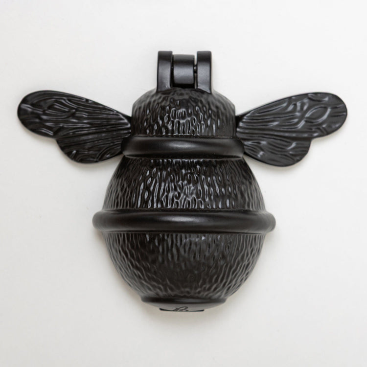 Brass Bee Door Knocker - Black Finish