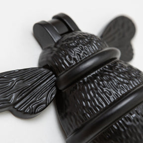 Brass Bee Door Knocker - Black Finish - Brass bee