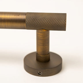 Antique Brass Finish Knurled Bathroom Accessory Range - Brass bee