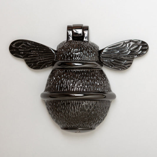 Brass Bumble Bee Door Knocker - Black Nickel Finish