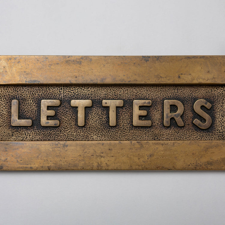 Brass bee Letterplate - Heritage Finish