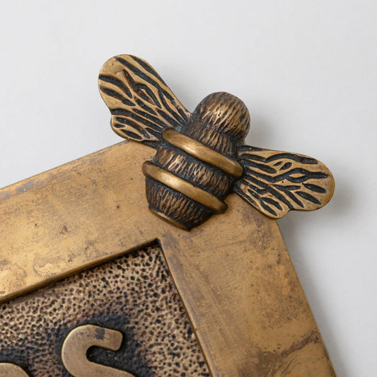 Brass bee Letterplate - Heritage Finish