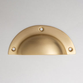 Solid Brass Victorian Kitchen Cabinet Knobs and Round Cup Pulls - Brass bee