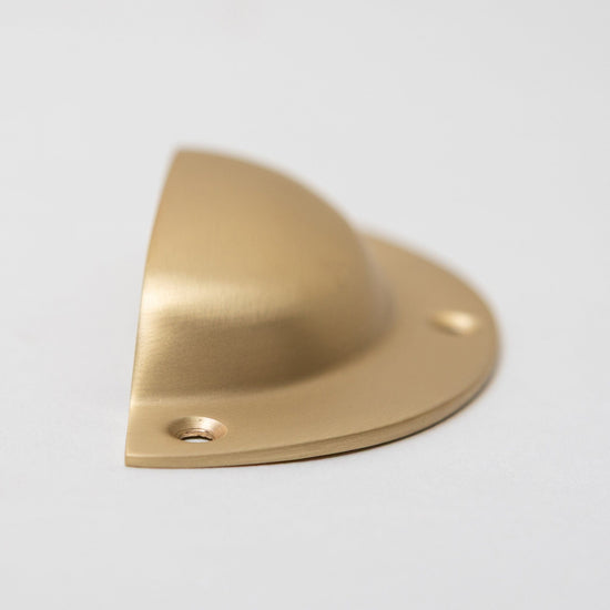 Solid Brass Victorian Kitchen Cabinet Knobs and Round Cup Pulls - Brass bee