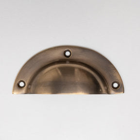 Solid Brass Victorian Kitchen Cabinet Knobs and Round Cup Pulls - Brass bee