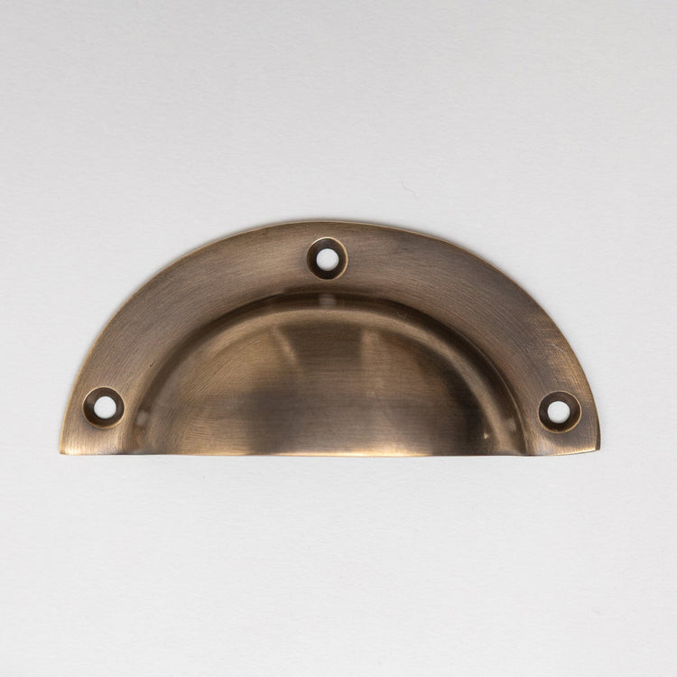Solid Brass Victorian Kitchen Cabinet Knobs and Round Cup Pulls - Brass bee
