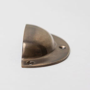 Solid Brass Victorian Kitchen Cabinet Knobs and Round Cup Pulls - Brass bee