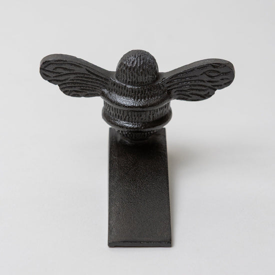 Bee Door Stop Wedge | Brass Bee Door Stop Holder - Brass bee