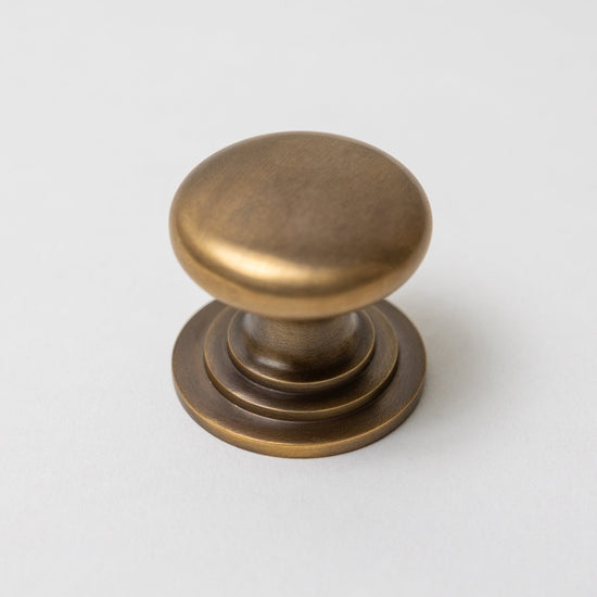 Solid Brass Victorian Kitchen Cabinet Knobs and Round Cup Pulls - Brass bee