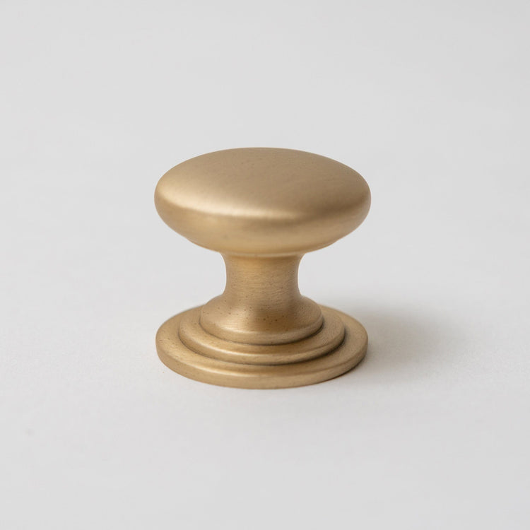Solid Brass Victorian Kitchen Cabinet Knobs and Round Cup Pulls - Brass bee
