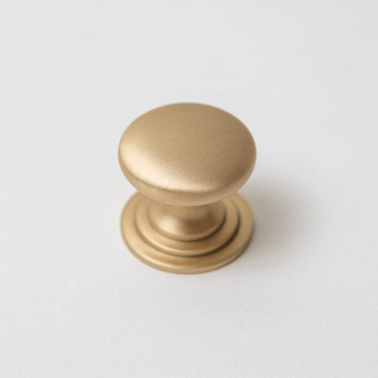 Solid Brass Victorian Kitchen Cabinet Knobs and Round Cup Pulls - Brass bee