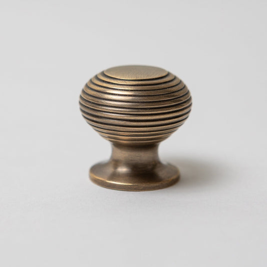 Solid Brass Kitchen Beehive Cabinet Knobs 30mm