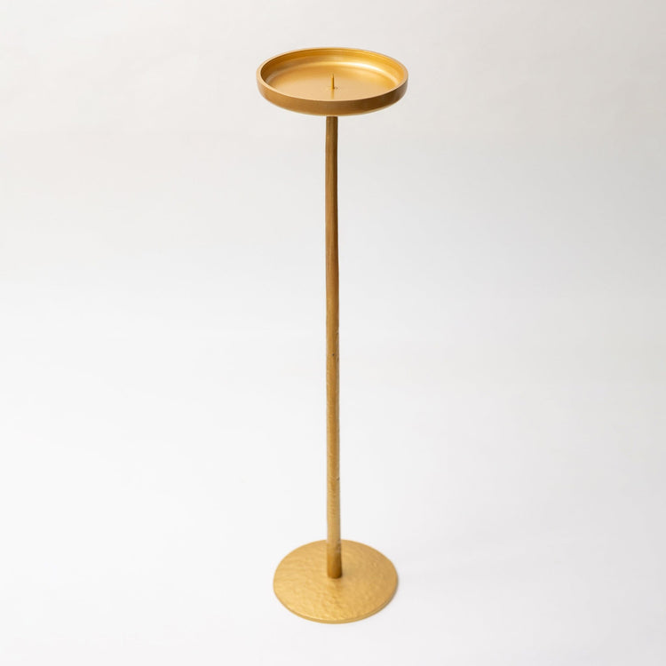 Tall Hammered Gold Candle Holder – 675mm