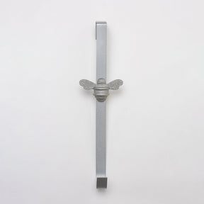 Brass bee Wreath Hanger - Grey Finish - Brass bee
