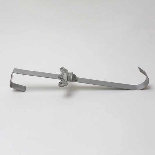 Brass bee Wreath Hanger - Grey Finish