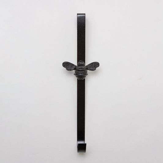 Brass bee Wreath Hanger - Black Finish