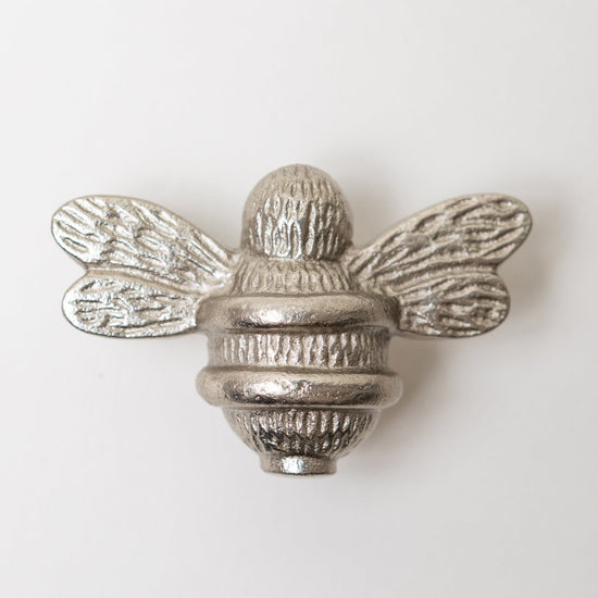 Brass Bee Drawer Cabinet Knob - Satin Finish - Brass bee