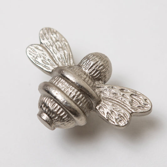 Brass Bee Drawer Cabinet Knob - Satin Finish