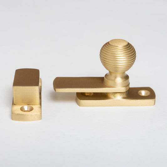 Brass Bee Beehive Latch - Satin Brass Finish