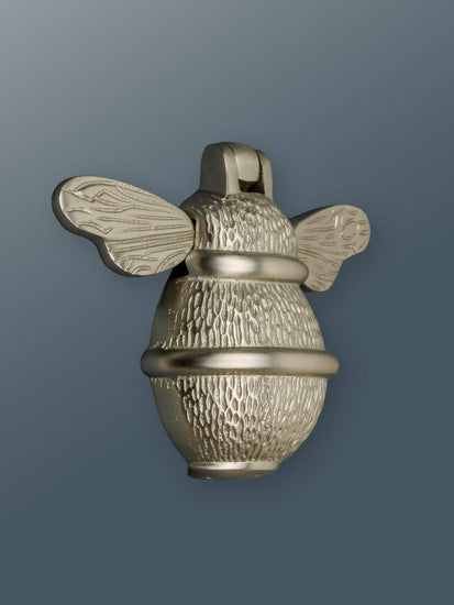 Brass Bumble Bee Door Knocker - Satin Finish - Brass bee