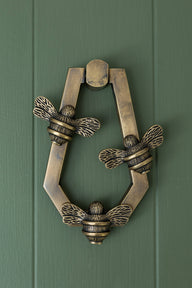 Solid Brass HIVE Bee Door Knockers - Premium Size - Brass bee