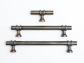 Solid Brass Plain Kitchen Pull Handles & Knobs - Brass bee