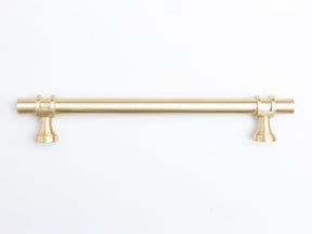 Solid Brass Plain Kitchen Pull Handles & Knobs - Brass bee
