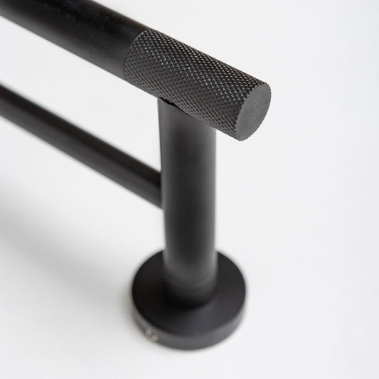 Matte Black Knurled Bathroom Accessory Range